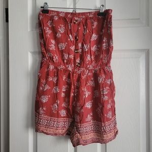 Strapless Shorts Romper